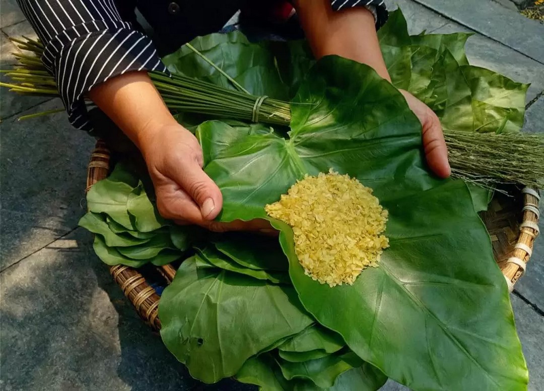 Cốm xanh Hà Nội món quà ý nghĩ