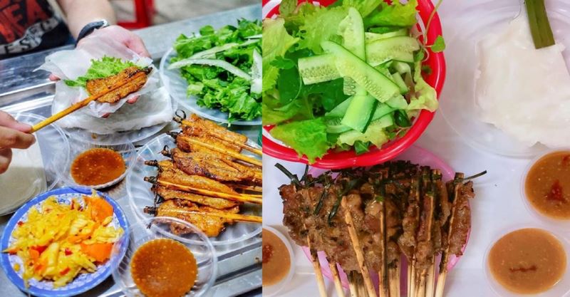 Bánh ướt thịt nướng