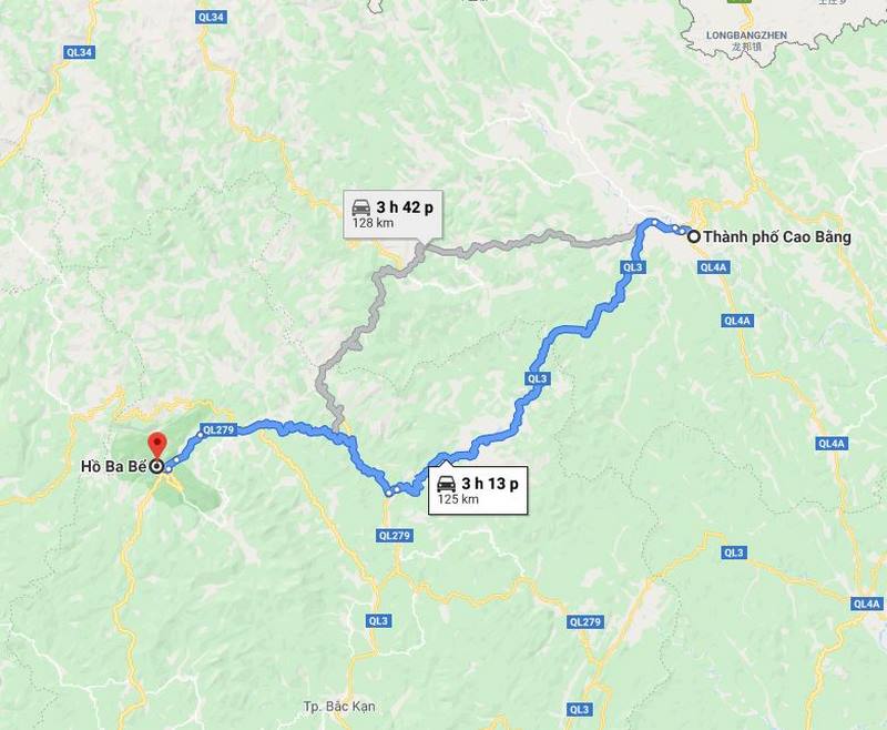 Hướng dẫn đường đi từ thành phố Cao Bằng