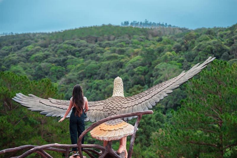 Hoa Sơn Điền Trang nằm giữa không gian rộng lớn của đại ngàn rừng núi Tây Nguyên. 
